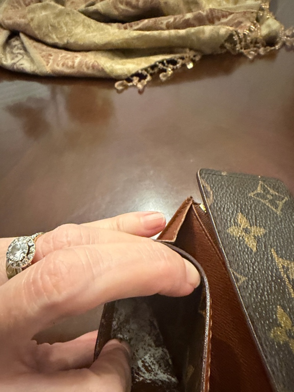 Louis Vuitton Monogram Canvas Long Wallet - Brown/Gold Accents - Picture 8 of 12